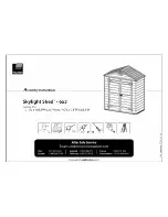 Palram Skylight Shed-6x3 Assembly Instructions Manual preview