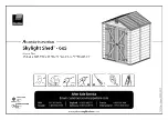 Preview for 1 page of Palram Skylight Shed-6x5 Assembly Instructions Manual