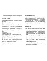 Предварительный просмотр 5 страницы PALSON ARIZONA - Operating Instructions Manual