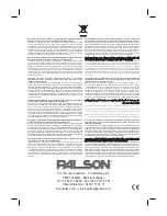 Preview for 16 page of PALSON BASMATI Operating Instructions Manual