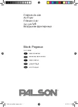 PALSON Black Pegasus Operating Instructions Manual предпросмотр