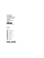 PALSON Brigitte Manual preview