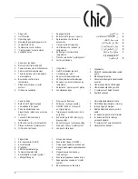 Предварительный просмотр 2 страницы PALSON CHIC Operating Instructions Manual