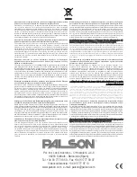 Preview for 15 page of PALSON DARKNESS Operating Instructions Manual