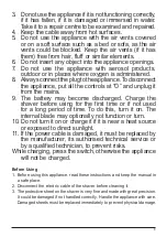 Preview for 9 page of PALSON F911 Operating Instructions Manual