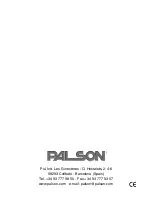 Preview for 28 page of PALSON MEMPHIS Operating Instructions Manual