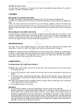Предварительный просмотр 11 страницы PALSON NILO Operating Instructions Manual
