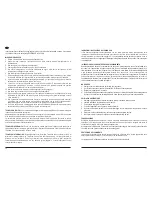 Предварительный просмотр 9 страницы PALSON PANTHER - Operating Instructions Manual