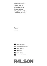 PALSON Racer Operating Instructions Manual preview