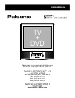 Palsonic 3415DVD User Manual preview