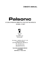 Palsonic 5159P Owner'S Manual preview