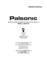 Palsonic 6850TGPF Owner'S Manual preview