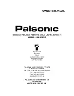 Preview for 1 page of Palsonic 6865PFST Owner'S Manual