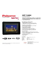 Palsonic DPF7128BK7 Specifications preview