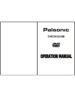 Palsonic DVD3632USB Operation Manual preview