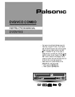 Preview for 1 page of Palsonic DVDV100 Instruction Manual