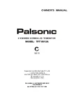 Palsonic HDMI TFTV812A Owner'S Manual preview