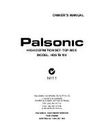 Palsonic HDSTB100 Owner'S Manual preview