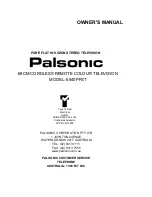 Palsonic MODEL 6840PFST Owner'S Manual предпросмотр