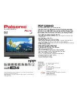 Palsonic PDP3280HD Specifications preview