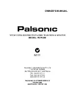 Palsonic PDP4250 1 Owner'S Manual preview