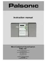 Palsonic PMCL-521 Instruction Manual preview