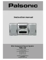 Preview for 1 page of Palsonic PMSL-826 Instruction Manual