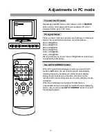 Предварительный просмотр 22 страницы Palsonic TFTV-380 Owner'S Manual