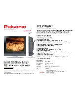 Palsonic TFTV1550DT Specifications preview