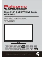 Palsonic TFTV3900DT Instruction Manual preview