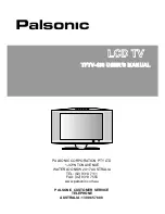 Palsonic TFTV430 User Manual предпросмотр