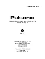 Palsonic TFTV515Y Owner'S Manual preview