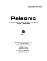 Preview for 1 page of Palsonic TFTV535WS Owner'S Manual