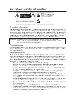 Preview for 2 page of Palsonic TFTV5825FL User Manual