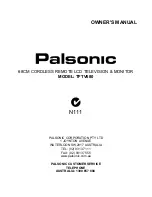 Palsonic TFTV680 Owner'S Manual preview