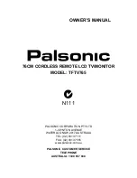 Palsonic TFTV765 Owner'S Manual preview