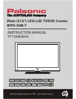 Palsonic TFTV8060MW Instruction Manual preview