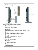 Предварительный просмотр 7 страницы Palsonic TFTV8155DT User Manual