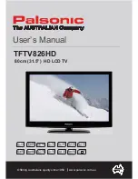 Предварительный просмотр 1 страницы Palsonic TFTV826HD User Manual