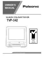 Palsonic TVP-342 Owner'S Manual preview