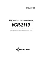 Palsonic VCR-2110-CONNECTIONSETTING CHANNELSSETTING TIMERTROUBLE... Easy Manual preview