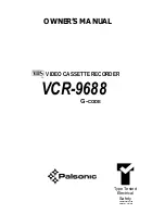 Предварительный просмотр 1 страницы Palsonic VCR-9688 Owner'S Manual