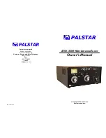 Palstar AT5K Owner'S Manual preview