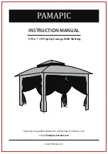 PAMAPIC Pop Up Canopy With Netting Instruction Manual preview