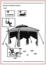 Preview for 11 page of PAMAPIC Pop Up Canopy With Netting Instruction Manual