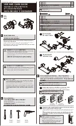 Preview for 1 page of Pamex Cambridge FL3 Use And Care Manual