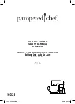 pampered chef 100833 Manual preview