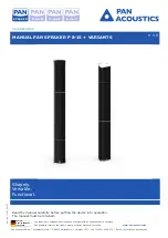 Pan Acoustics P 8-15 Manual предпросмотр