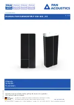 Pan Acoustics P SW-108 RJ Manual preview