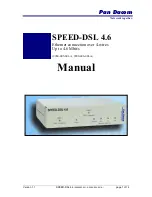 Pan Dacom SPEED-DSL 4.6 Manual preview